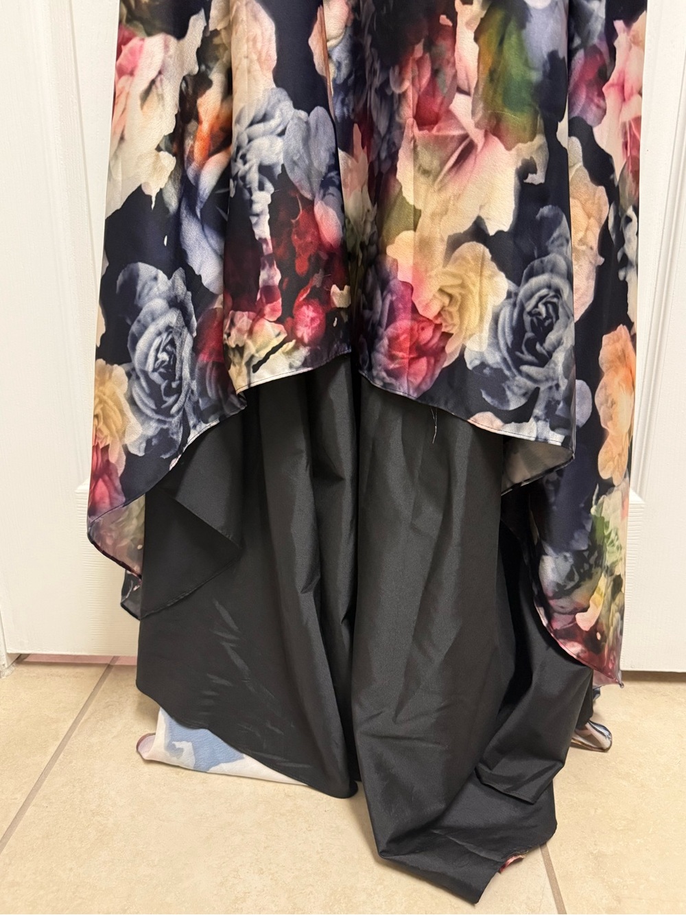 Adrianna Papell Floral Evening Gown - Picture 6 of 14